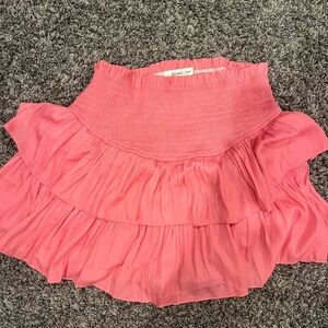 Pink Ruffled Women's Skirt